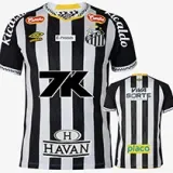 25-26 Santos FC Away Print Sponsor Fans Soccer Jersey