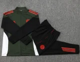 25-26 Bayern Dark green Jacket Tracksuit #A2521