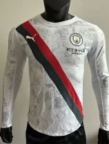 2025-26 Man City Away Long Sleeve Player Version Soccer Jersey (长袖球员)