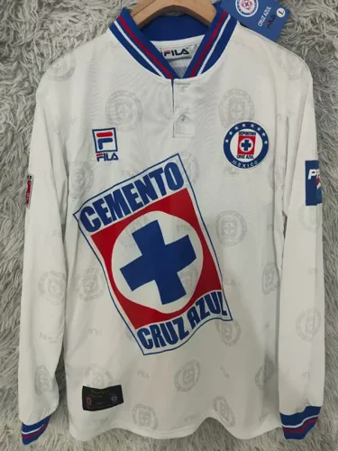 1998-1999 Cruz Azul Away Long Sleeve Retro Soccer Jersey(长袖)