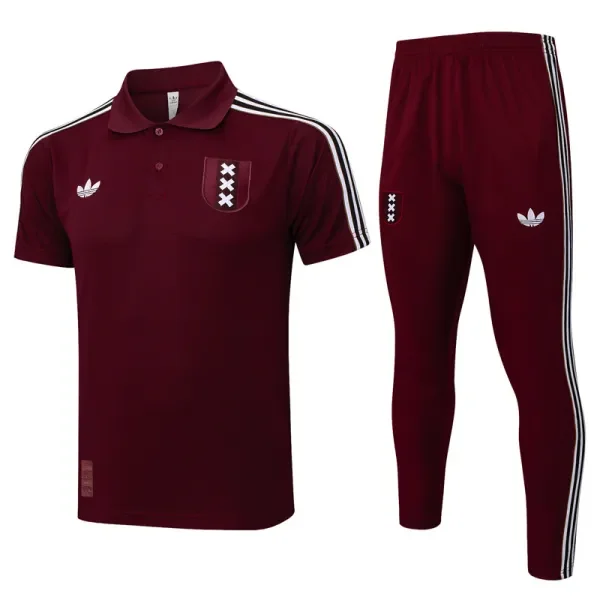 25-26 Ajax Jujube red Polo Tracksuit #C2509