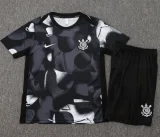 25-26 Corinthians Black Training Short Suit #D2534