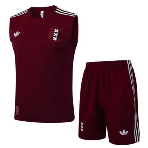 25-26 Ajax Jujube red Tank top and shorts suit #D2531