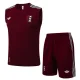 25-26 Ajax Jujube red Tank top and shorts suit #D2531