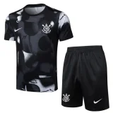 25-26 Corinthians Black Training Short Suit #D2534