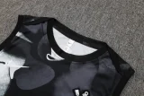 25-26 Corinthians Black Tank top and shorts suit #D2523