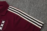 25-26 Ajax Jujube red Polo Tracksuit #C2509