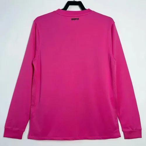 2011-2012 JUV Pink Long Sleeve Retro Soccer Jersey (长袖)