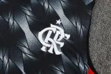 25-26 Flamengo Black Tank top and shorts suit #D2530