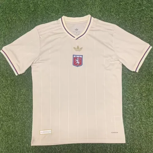 2024-25 Lyon Beige Anniversary Edition Fans Soccer Jersey