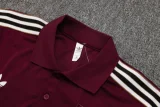 25-26 Ajax Jujube red Polo Tracksuit #C2509