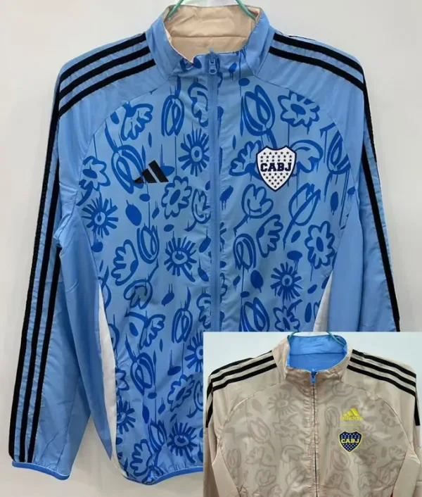 25-26 Boca Blue & Khaki Double Sided Windbreaker (双面风衣)