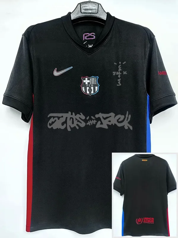 2024-25 BAR Away Limited Edition Fans Soccer Jersey (Print Cactus Jack)灰