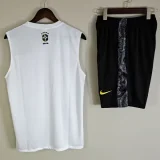 25-26 Brazil White Tank top and shorts suit (背心套装)