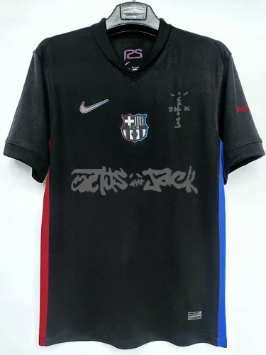 2024-25 BAR Away Limited Edition Fans Soccer Jersey (Print Cactus Jack)灰