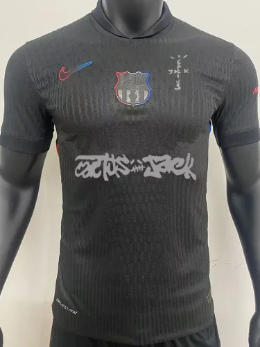 2024-25 BAR Away Limited Edition Player Version Soccer Jersey (Print Cactus Jack)灰
