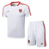 25-26 Bayern White Training Short Suit #D2537