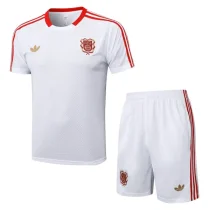 25-26 Bayern White Training Short Suit #D2537