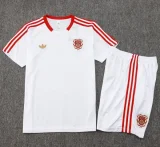 25-26 Bayern White Training Short Suit #D2537