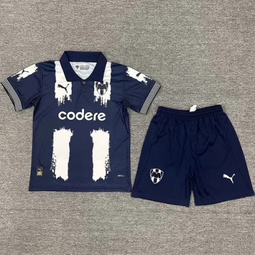 25-26 Monterrey Royal Blue Kids Soccer Jersey