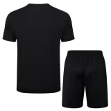 25-26 Man Utd Black Training Short Suit #D2535
