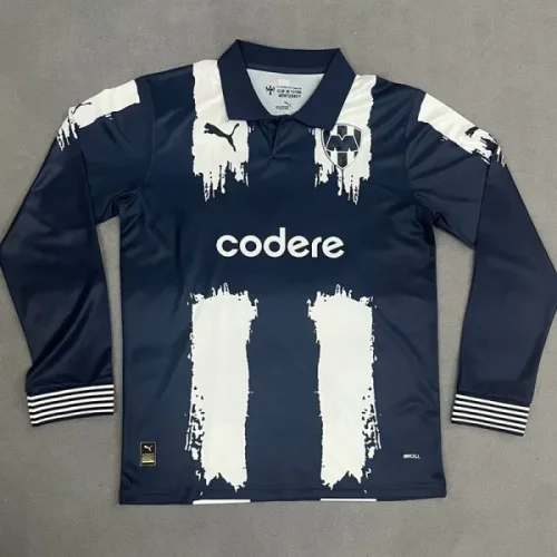 25-26 Monterrey Royal Blue Long Sleeve Soccer Jersey(长袖)