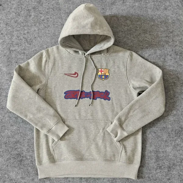 25-26 BAR Gray Hoody 灰色(加绒)彩标