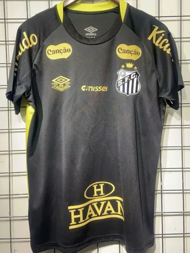 25-26 Santos Fc Black Training Shirts (全广告)