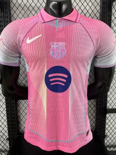 25-26 BAR Pink Special Edition Player Version Training shirts (有领)