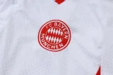 25-26 Bayern White Polo Tracksuit #C2516