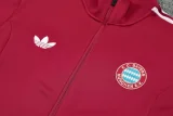 25-26 Bayern Jujube red Jacket Tracksuit