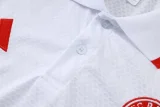 25-26 Bayern White Polo Tracksuit #C2516