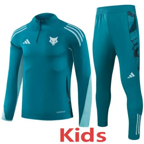 25-26 Cruzeiro Dark green Kids Half Pull Tracksuit (童装)(半拉链)