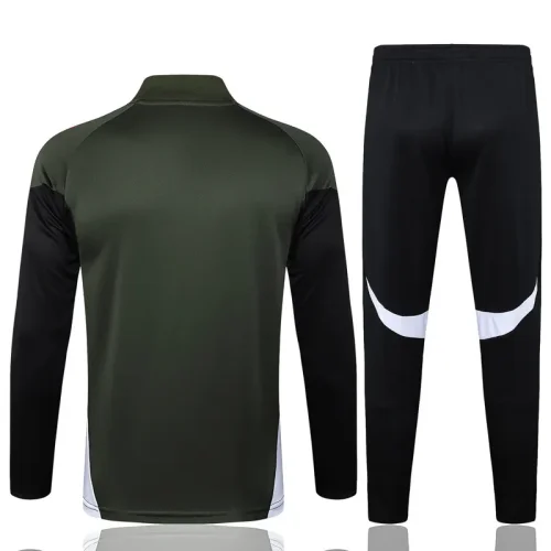 25-26 Bayern Army green Half Pull Tracksuit #B2535(半拉链)