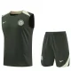25-26 CHE Army green Tank top and shorts suit