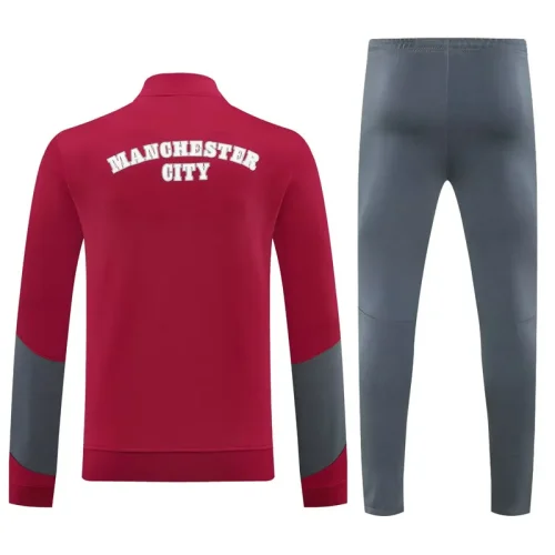 25-26 Man City Red Jacket Tracksuit