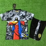 25-26 Brazil Special Edition Kids Soccer Jersey(红衣灰)