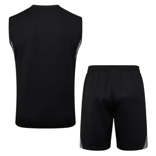 25-26 Inter Miami Black Tank top and shorts suit #D2555