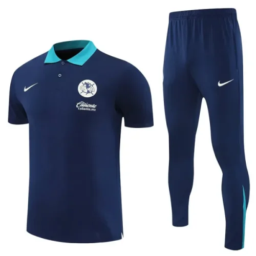 25-26 Club America Royal blue Polo Tracksuit
