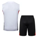 25-26 Bayern White Tank top and shorts suit #D2558