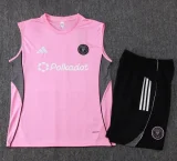 25-26 Inter Miami Pink Tank top and shorts suit #D2547