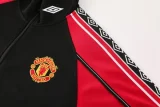 25-26 Man Utd Black Jacket Tracksuit #02