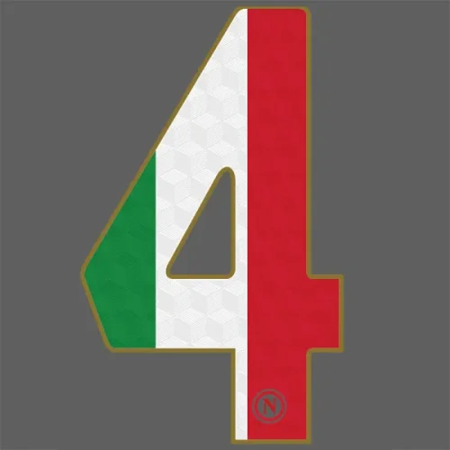 24-25 Napoli Home CAMPIONI D'ITALIA &4 SORGESANA Fans Soccer Jersey