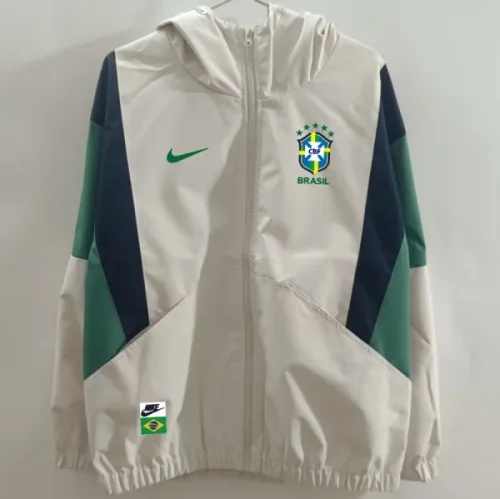 25-26 Brazil White Windbreaker