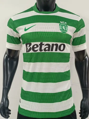 25-26 Sporting Lisbon Home Player Version Soccer Jersey