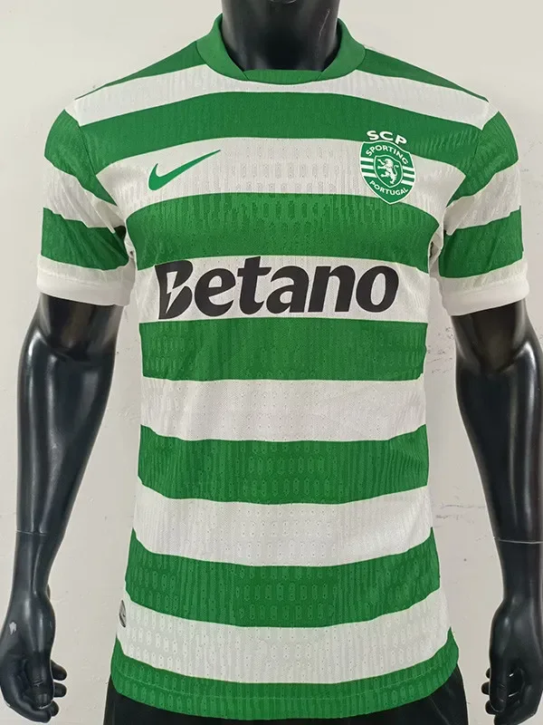 25-26 Sporting Lisbon Home Player Version Soccer Jersey