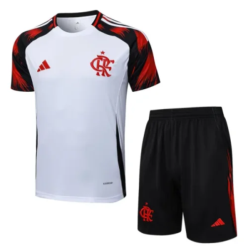 25-26 Flamengo White Training Short Suit #D2564