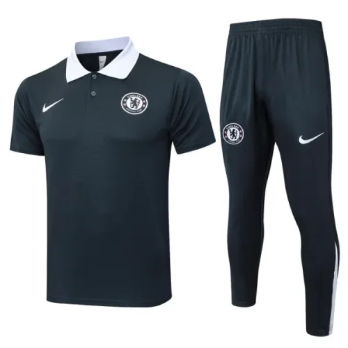 25-26 CHE Dark gray Polo Tracksuit #C2522