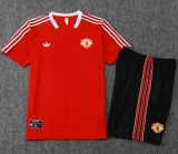 25-26 Man Utd Red Training short Suit #D2565