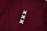 25-26 Ajax Jujube red Half Pull Tracksuit #B2540(半拉链)